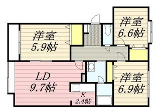 ディア東苗穂弐番館【1階】の間取り