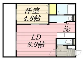 ヴェール美香保【0201号室】の間取り