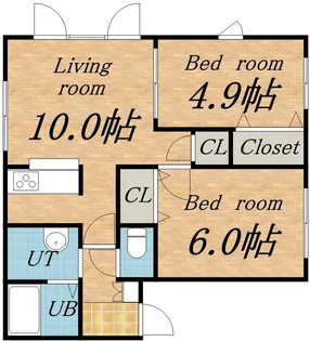 マウントツリー【203号室】の間取り
