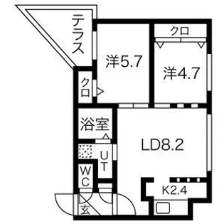 Norte15【1階】の間取り