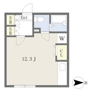シャトレ美香保公園Ⅲ【605号室】の間取り