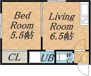 サニープレイス北21A(サニープレイスキタ21A)【301号室】の間取り