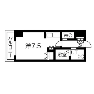 アルファスクエア北15条【5階】の間取り