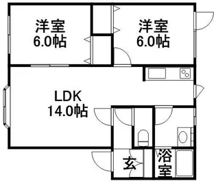 レジーナK37【205号室】の間取り