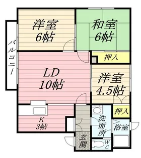 ハイグレード松【0201号室】の間取り