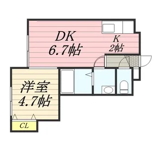 オーヴァルⅡ【0305号室】の間取り