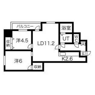 ヴィラ・コンフォート【403号室】の間取り