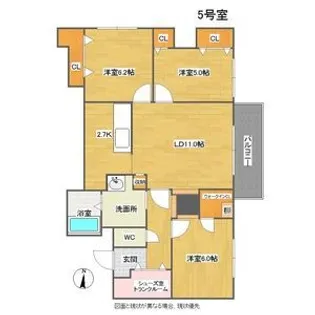 PARTIRE CENT(パルティーレセント)【9階】の間取り