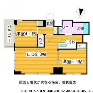 ミ・ピアーチェ環状通【3階】の間取り