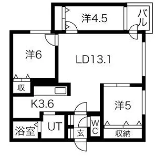 NUOVO STORIA EST (ヌーボ・ストリア・エスト)【4階】の間取り