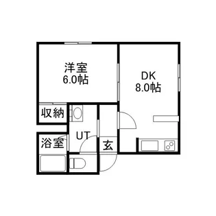 パークシティ18 B棟【203号室】の間取り