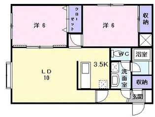 クレストールN49【2階】の間取り