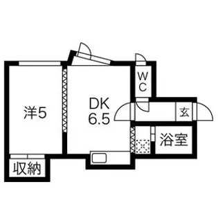 ホワイトイマージュ麻生A【3号室】の間取り