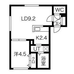 ヴィヴァーチェN19【4階】の間取り
