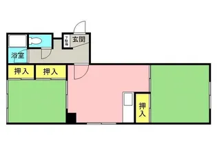 コーポあさや【3階】の間取り