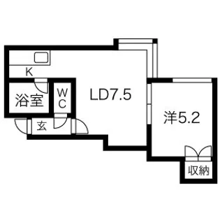 メゾンドールK【103号室】の間取り