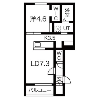 CREST【1階】の間取り