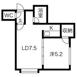 アンファン47【202号室】の間取り