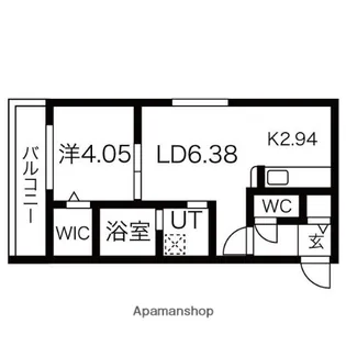 北海道札幌市白石区南郷通14丁目北【マンション】の間取り