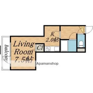 メゾン・にれの樹【2階】の間取り