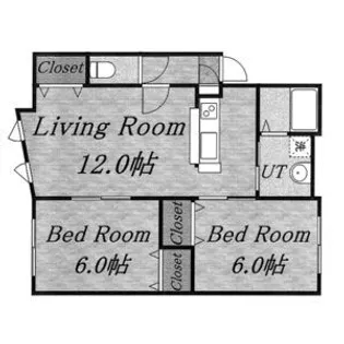 インペリアルコート発寒【3階】の間取り