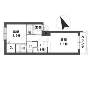 グランメールパラダイス【4階】の間取り