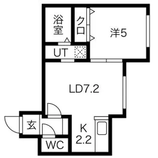 STELLA FISSA SHINSAPPORO(ステラフィッサ【4階】の間取り