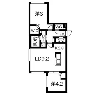 CASA CRES(カサクレス)【2階】の間取り