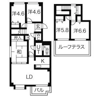 第2エクセルナガタ【4階】の間取り