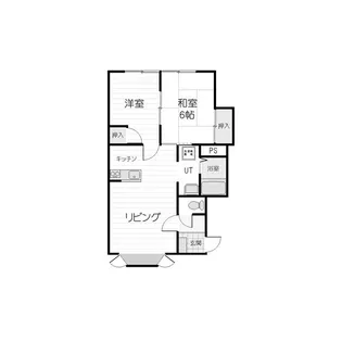 レジデンスHK【201号室】の間取り