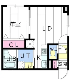 CARRERA環状通東【203号室】の間取り
