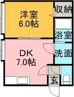 カーサ北35【0201号室】の間取り