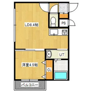 Laplace East(ラプラスイースト)【4階】の間取り