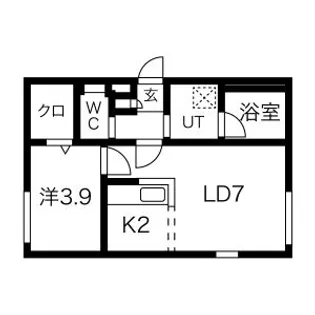 トリニティ【4階】の間取り
