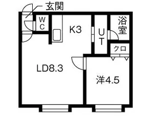 クレオ麻生【202号室】の間取り