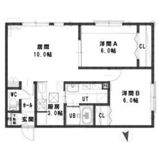 ルミエールR【1階】の間取り