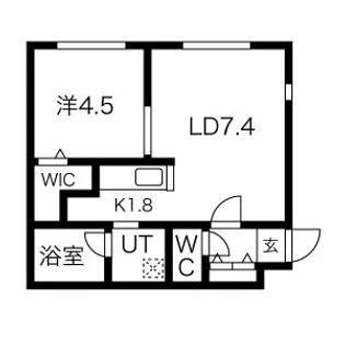 LA MERIDIAN【1階】の間取り