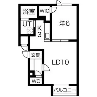 ハスコート本町【202号室】の間取り