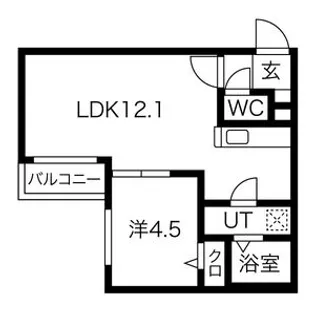 Peerson西町(ピアソン)【2階】の間取り