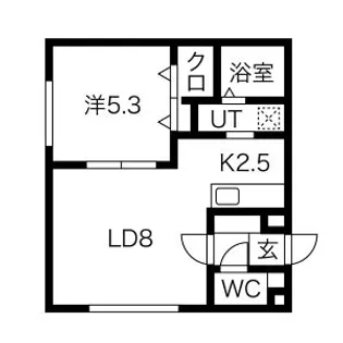 グランメール白石駅【3階】の間取り