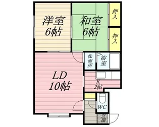 パレーシャル37【2階】の間取り