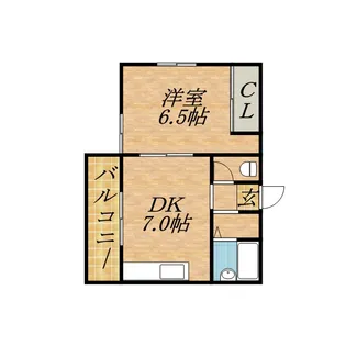 北飛越阿部Ⅲ【303号室】の間取り