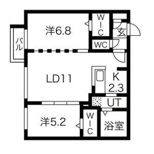 BALBONI SETTE(バルボーニセッテ)【5階】の間取り