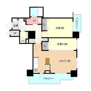 クリーンリバーフィネス北13条東駅前 205号室【2階】の間取り