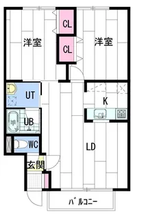 ユニハウス弐番館【105号室】の間取り