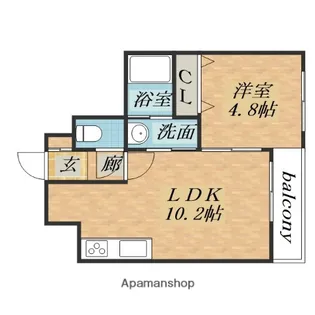 北海道札幌市白石区平和通2丁目北【マンション】の間取り
