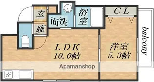 北海道札幌市白石区平和通2丁目北【マンション】の間取り