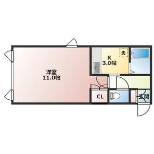 麻生TYコート【403号室】の間取り