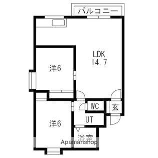 パークヴィラ【3階】の間取り