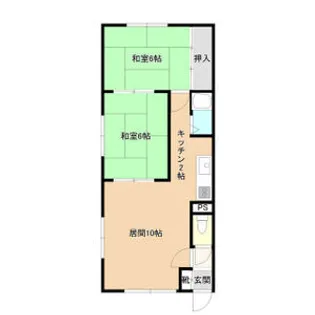 メゾン55【201号室】の間取り